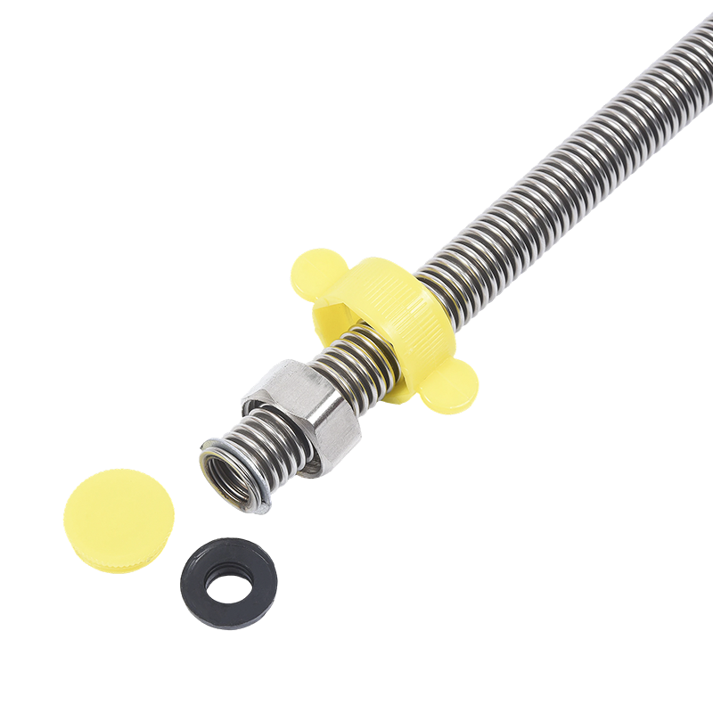 Tubo corrugado de acero inoxidable 304 con llave